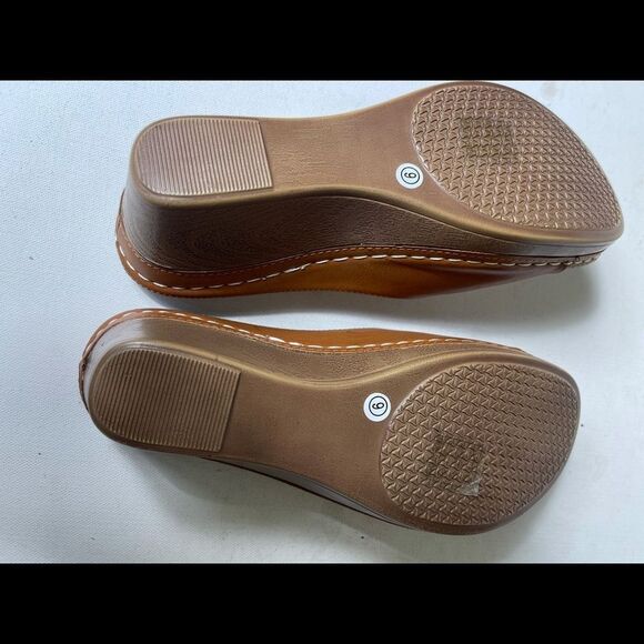 Good Choice Sydney wedge tan sandals SZ9 - Picture 6 of 8